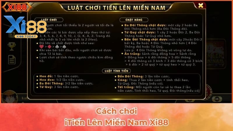 Cách tham gia tiến lên tại Xi88 Cách tham gia tiến lên tại Xi88
